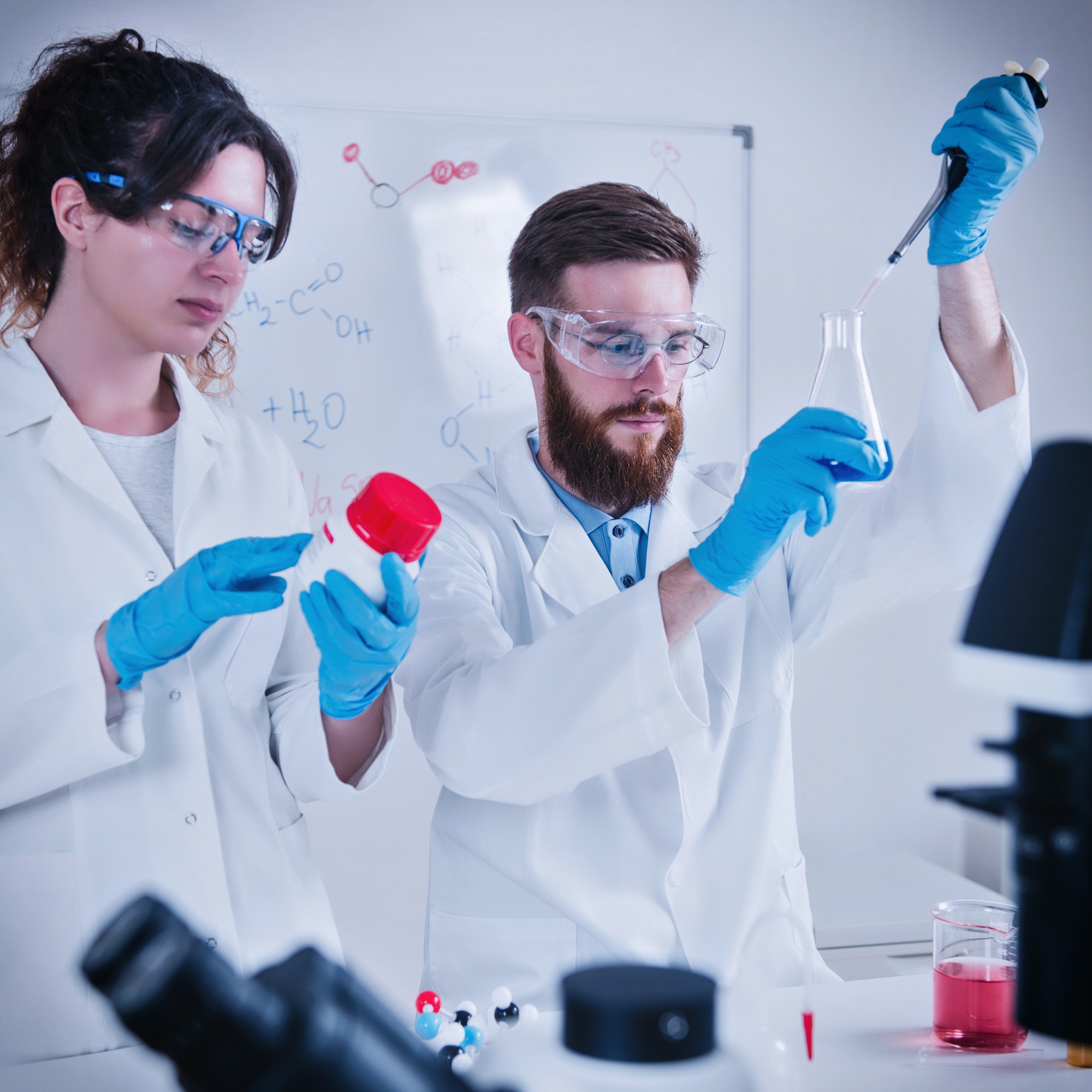 PDSS Lab team testing samples